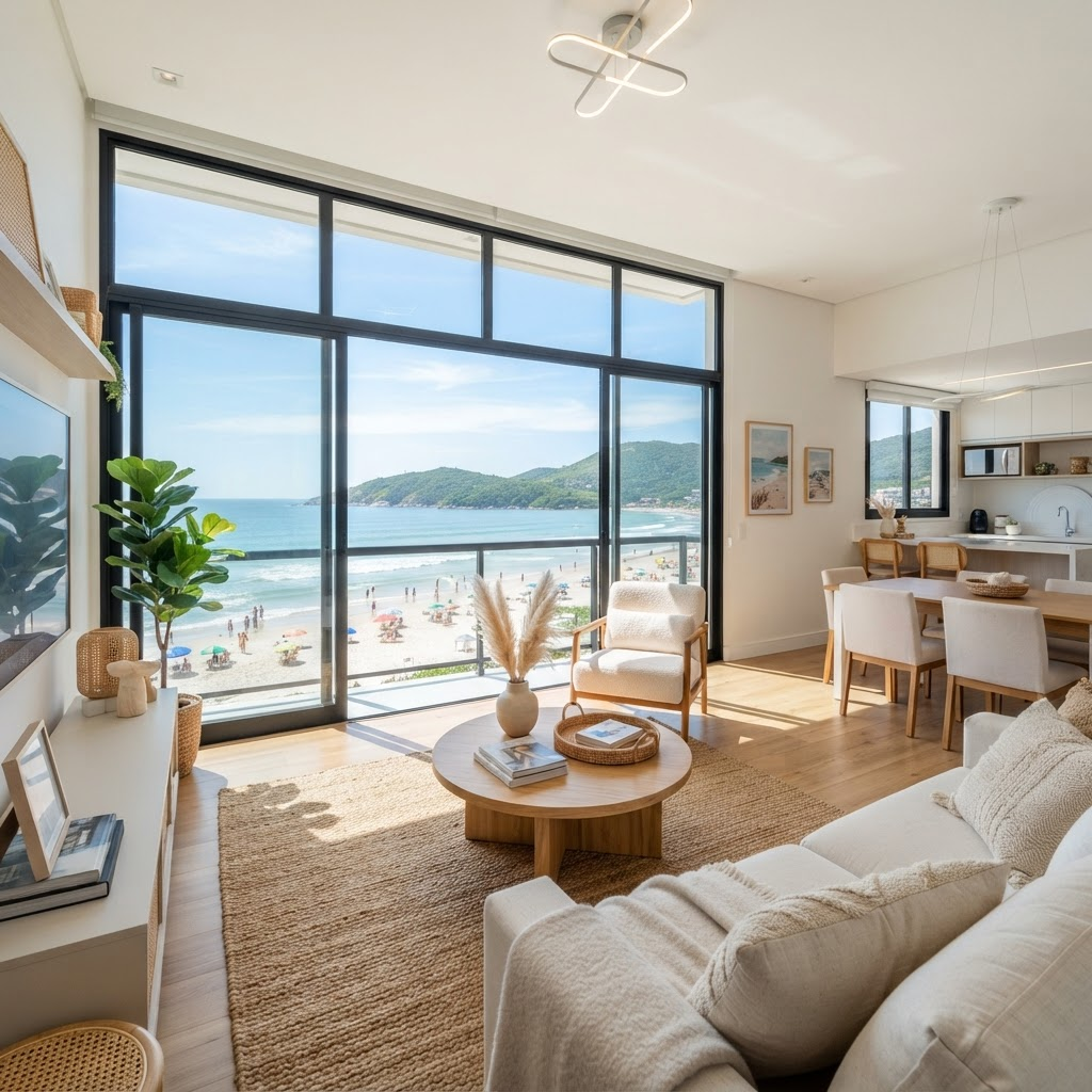 Apartamento 2 Qts com Vista Mar